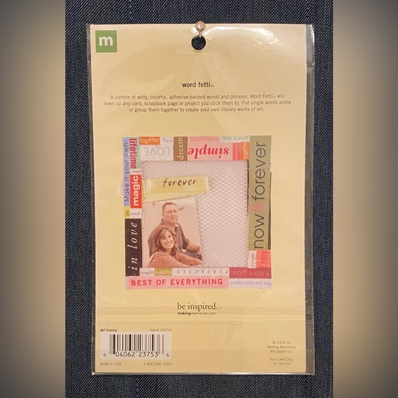 SCRAPBOOKING for the first time Book; Word fetti stickers (114 count); NWT. - Picture 4 of 6